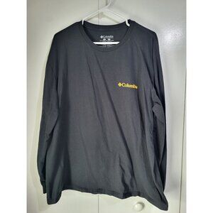 Columbia Men's 2XL 100% Cotton Long Sleeve Graphic T Shirt Ski Colorado Rockies